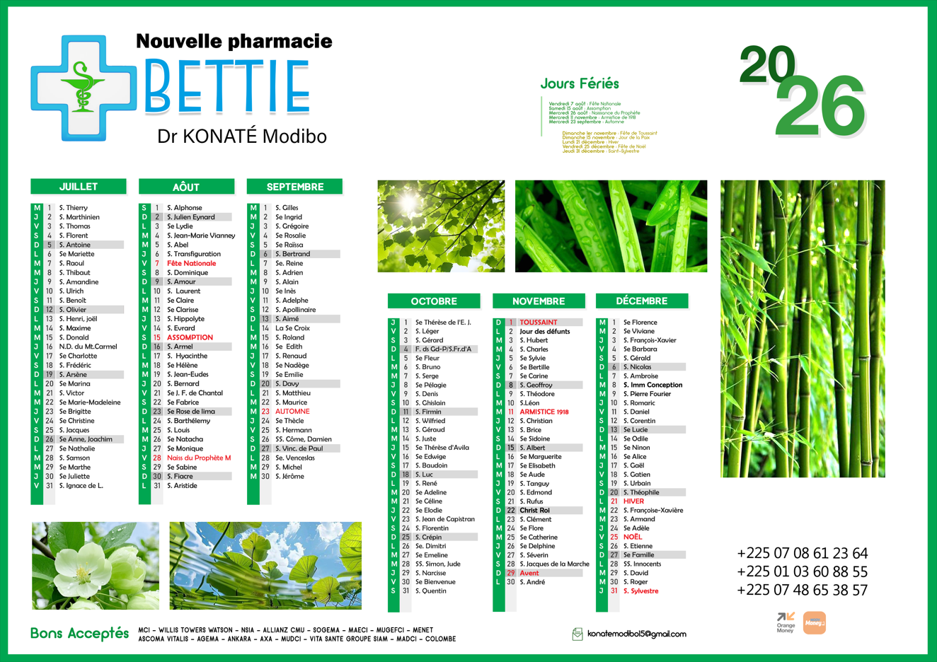 Calendrier Muraux recto-verso - A personnaliser – Image 4