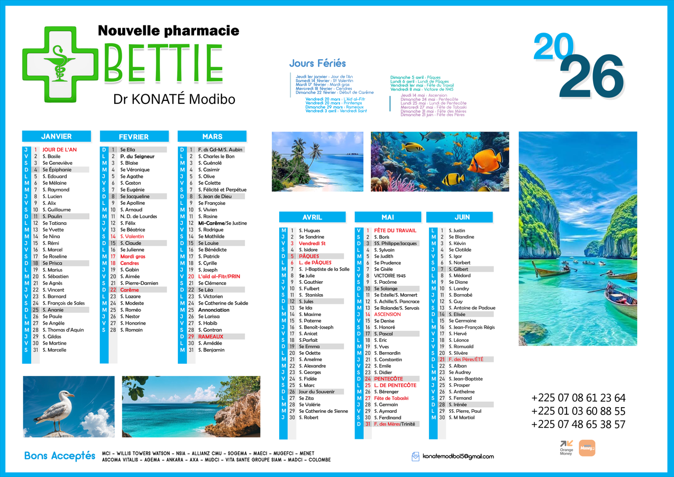 Calendrier Muraux recto-verso - A personnaliser – Image 2