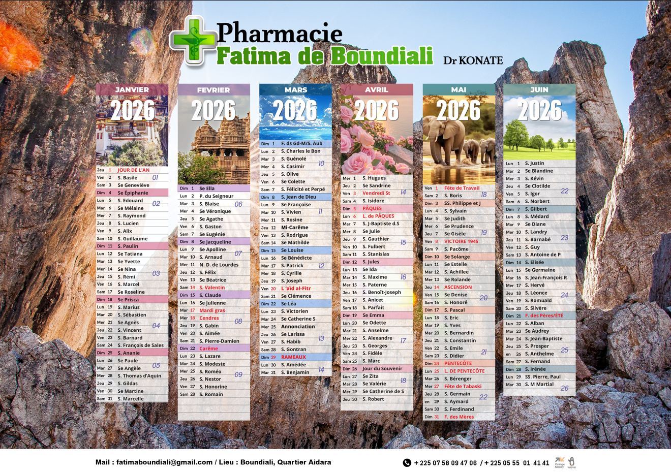 Calendrier Muraux recto-verso - A personnaliser – Image 2