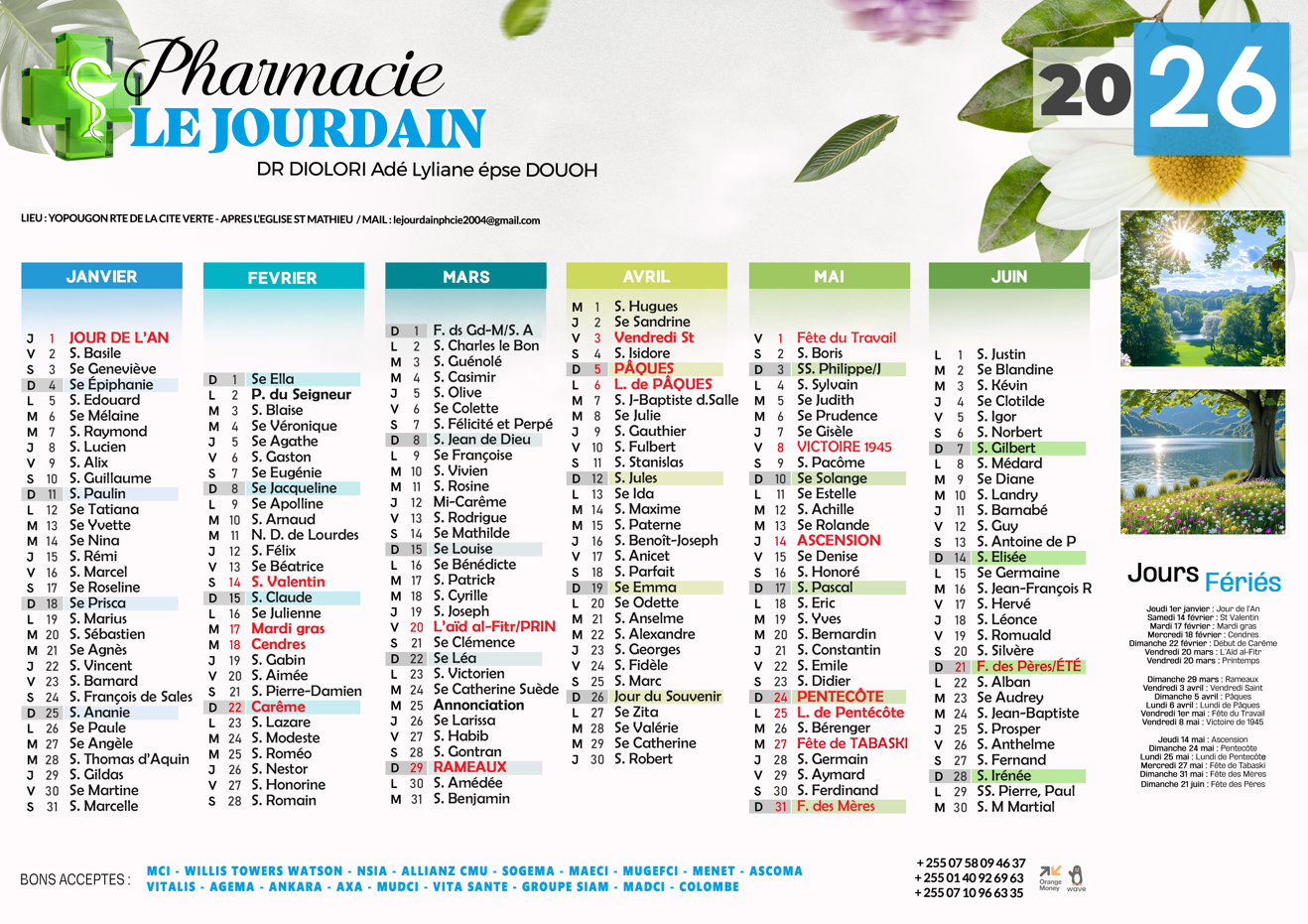 Calendrier Muraux recto-verso - A personnaliser – Image 4