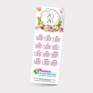 Calendrier vertical - A personnaliser
